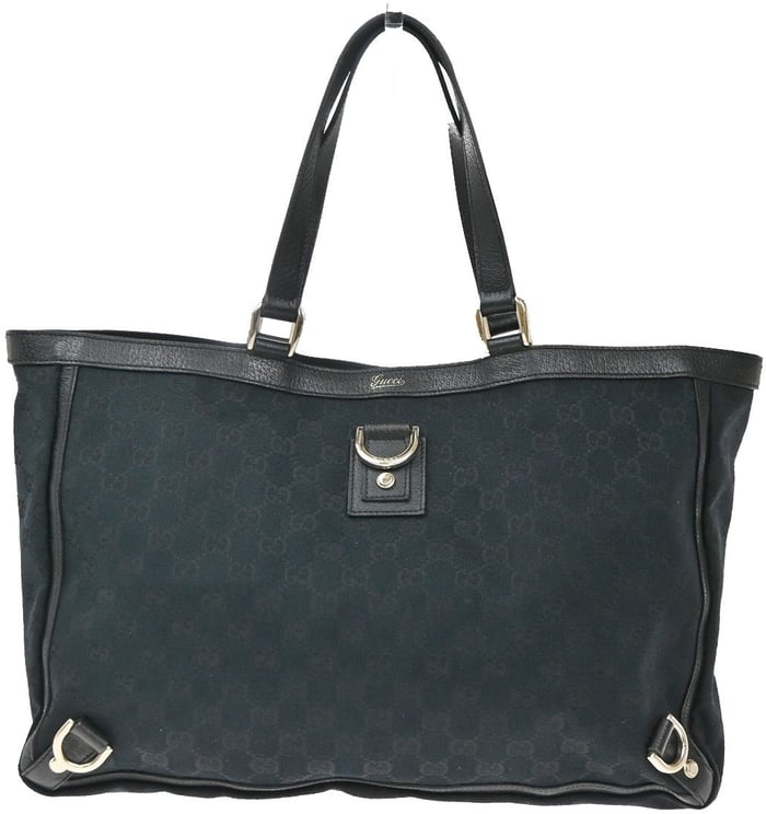 Gucci Gucci Abbey D-Ring Tote GG Canvas with Leather Large