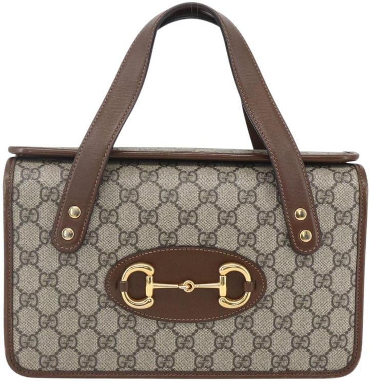 Gucci Gucci Horsebit 1955 Boston Bag GG Coated Canvas Small