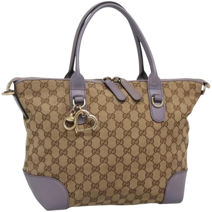 Gucci Gucci Convertible Belted Tote GG Canvas with Leather Medium