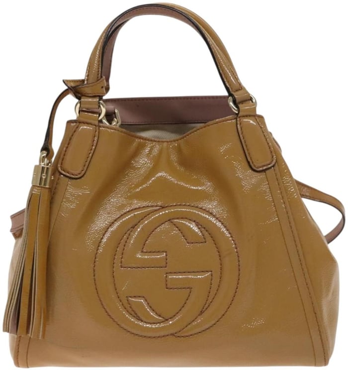 Gucci Gucci Soho Convertible Shoulder Bag Patent Small