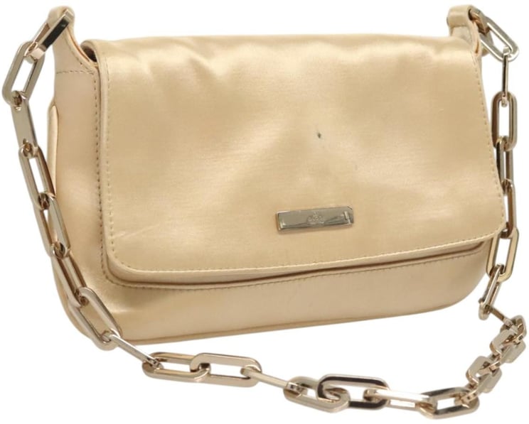 Gucci Gucci Chain Flap Shoulder Bag Satin