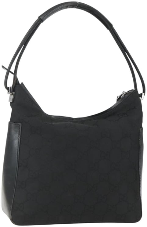 Gucci Gucci Vintage Zip Hobo GG Canvas and Leather Medium