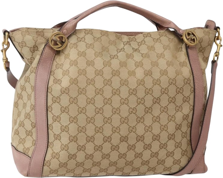 Gucci Gucci Vintage Interlocking G Canvas and Leather