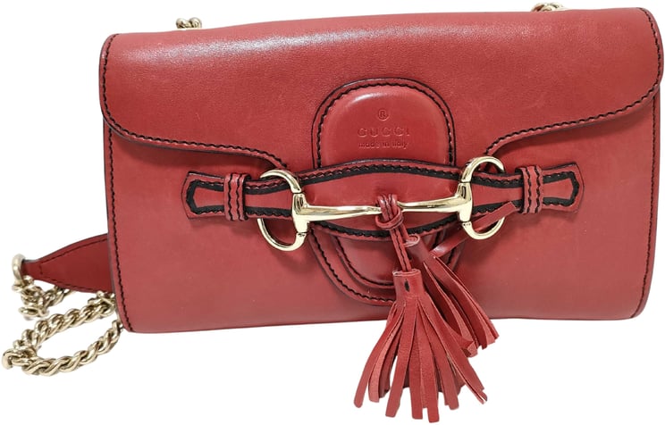 Gucci Gucci Emily Chain Flap Bag Leather Medium