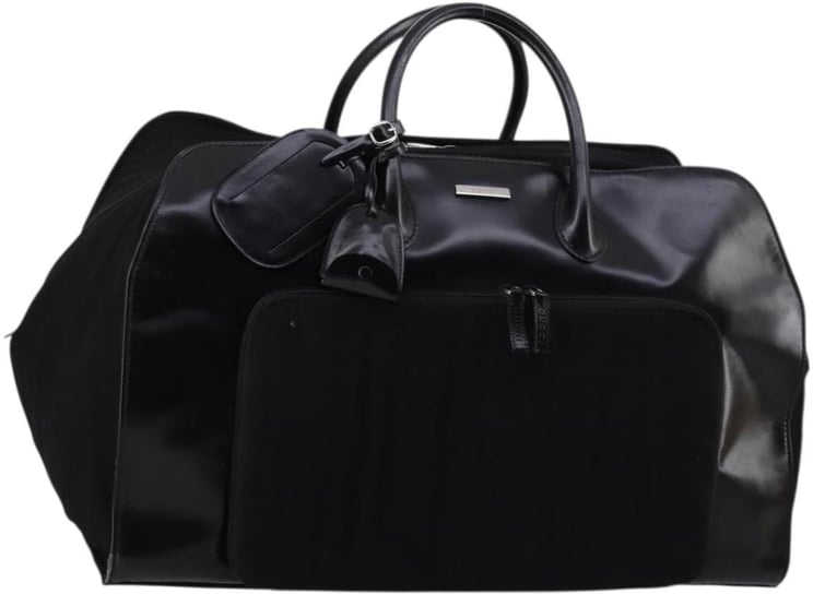 Gucci Gucci Travel Boston Bag Leather with Nylon