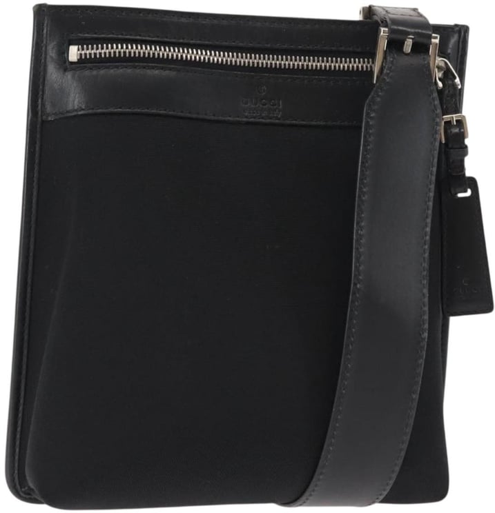 Gucci Gucci Vintage Flat Messenger Bag Nylon and Leather
