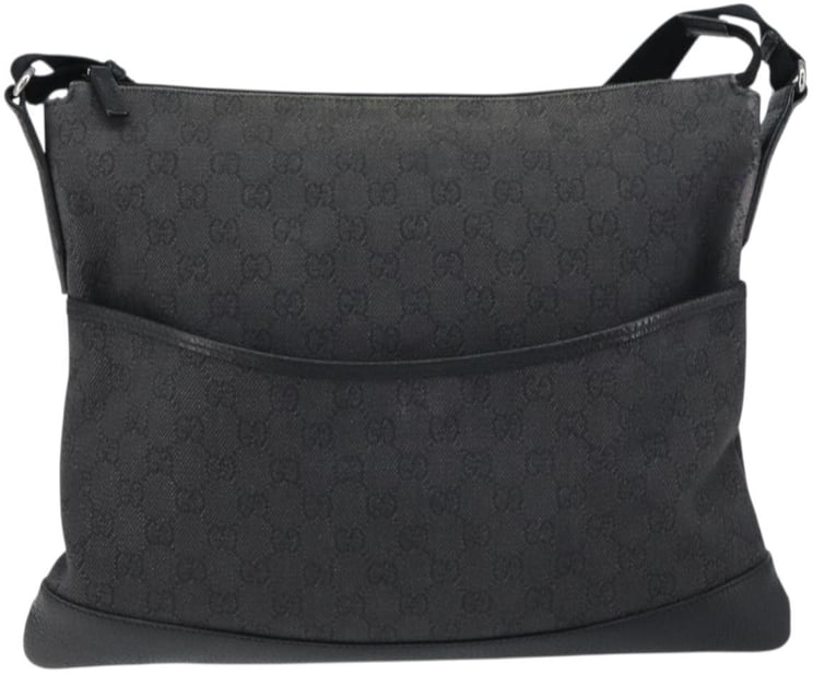 Gucci Gucci Zip Messenger Bag GG Denim Medium