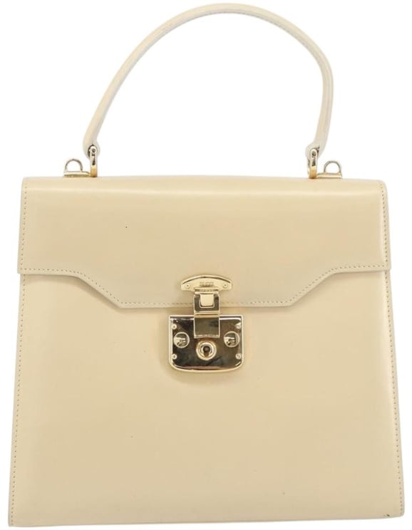Gucci Gucci Vintage Lady Lock Top Handle Bag Leather Medium