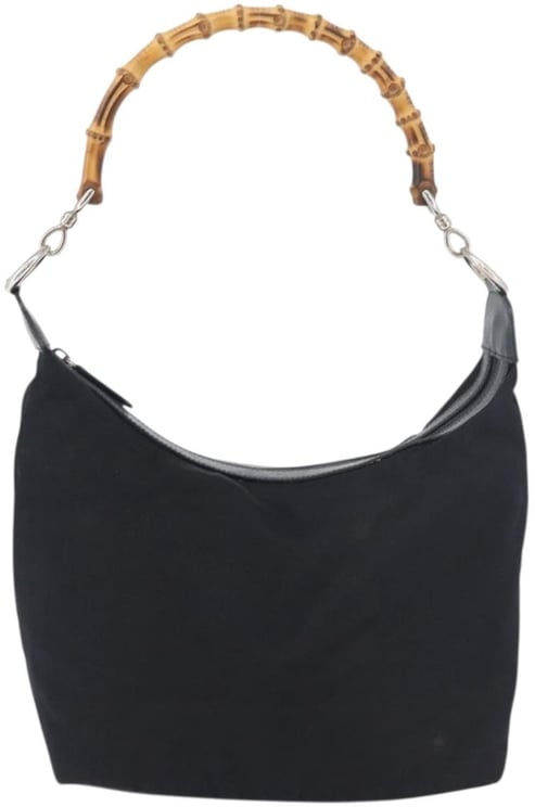 Gucci Gucci Vintage Bamboo Hobo Nylon Small