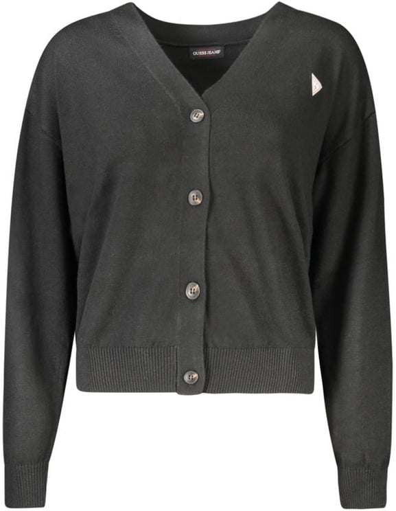Guess Guess Jeans Black Polyester Women's Cardigan