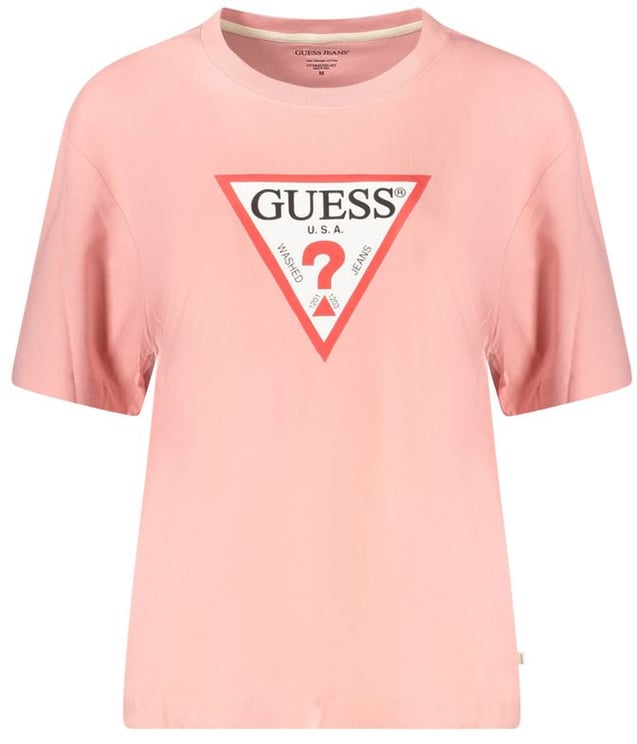 Guess Guess Jeans Pink Organic Cotton Women T-Shirt
