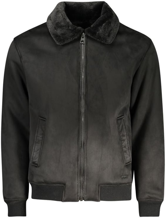 Guess Guess Jeans Nero Poliuretano Men Jacket