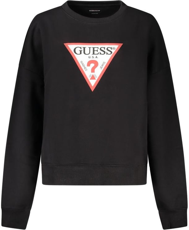 Guess Guess Jeans Black Organic Cotton Women Sweatshirt