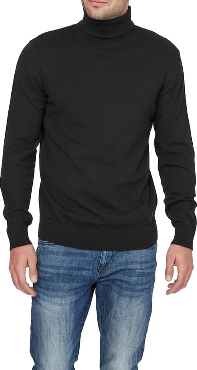 Guess Guess Black Cotton Turtleneck