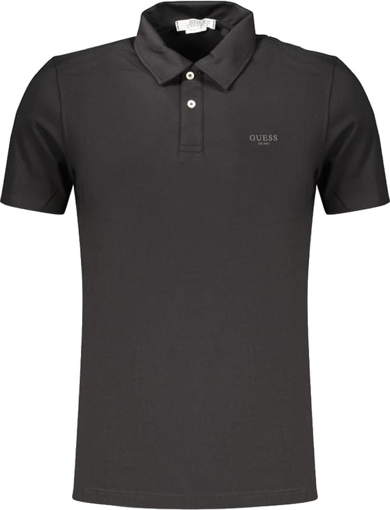 Guess Guess Jeans Black Cotton Men's Polo