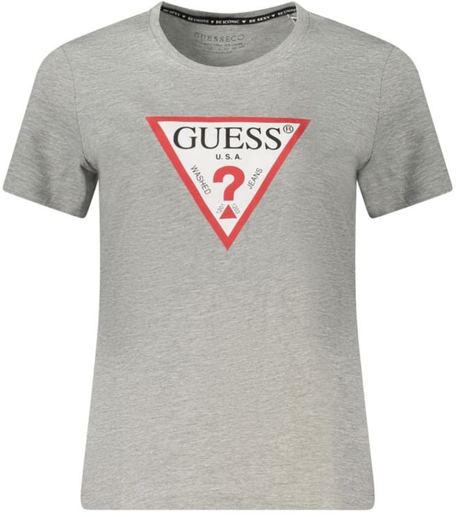 Guess Guess Jeans Grey Organic Cotton Women T-Shirt