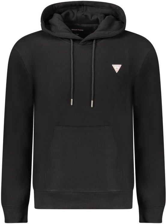 Guess Guess Jeans Black Cotton Men Sweatshirt Slim Fit Hooded