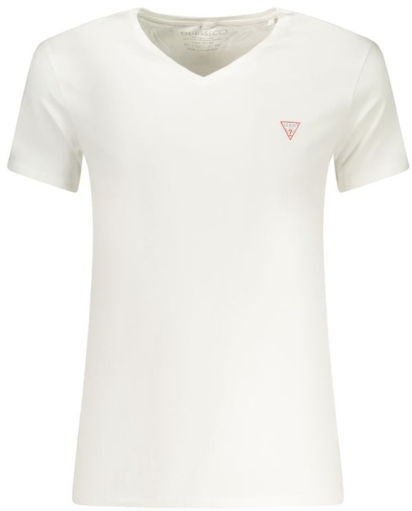 Guess Guess Jeans White Cotton Men's V-Neck T-Shirt