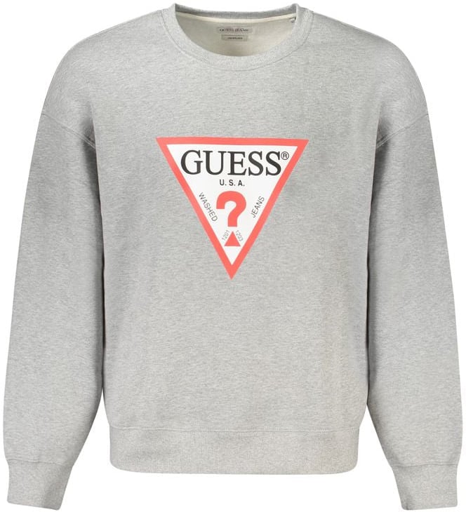 Guess Guess Jeans Gray Cotton Men's Sweatshirt