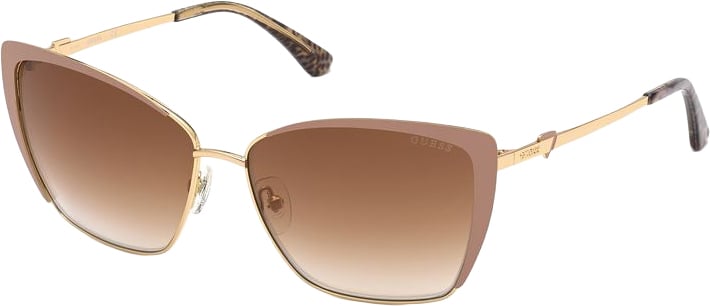 Guess Guess Beige Metal Sunglasses
