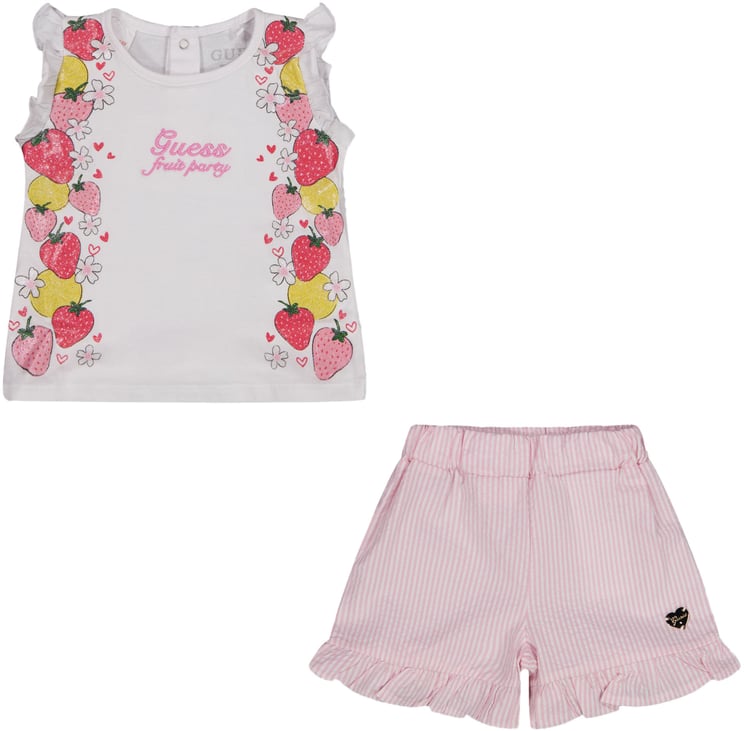 Guess Guess Baby Meisjes Setje In Wit