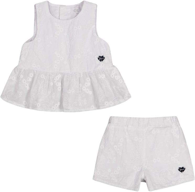 Guess Guess Baby Meisjes Setje In Wit