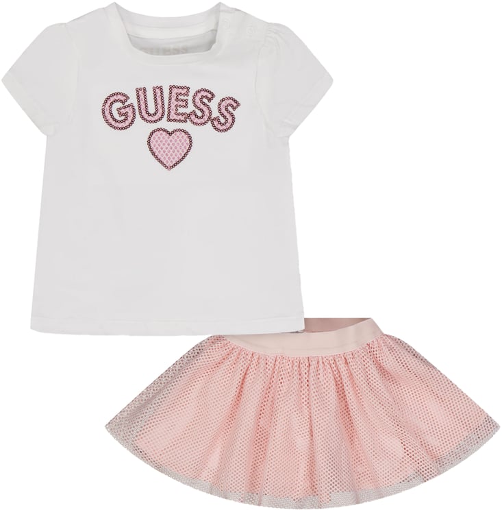 Guess Guess Baby Meisjes Setje In Licht Roze