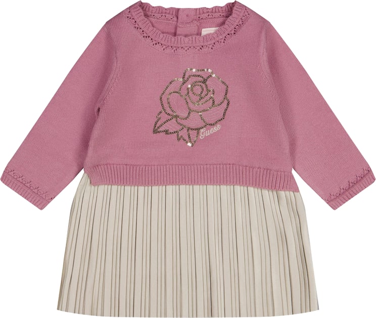 Guess Guess Baby Meisjes Jurk In Roze