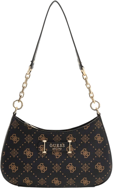 Guess Carrie Logo Top Zip Schoudertas