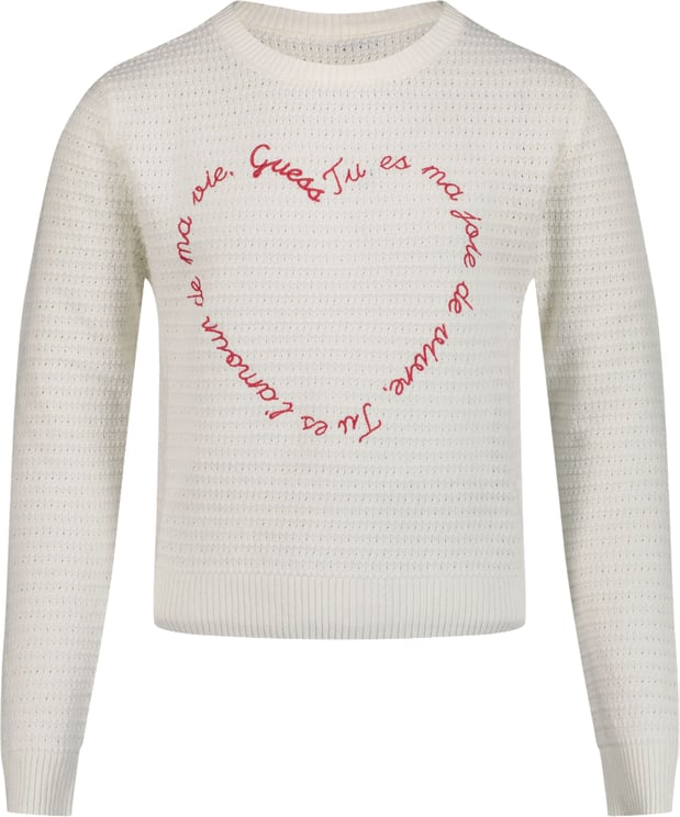 Guess Guess Kinder Meisjes Trui In Off White