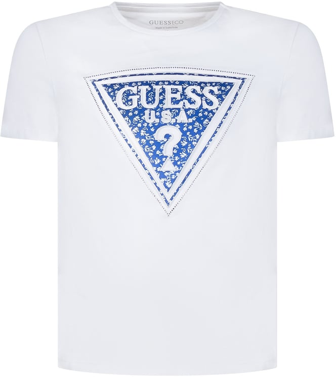 Guess T-shirt con Stampa Triangolo Logo