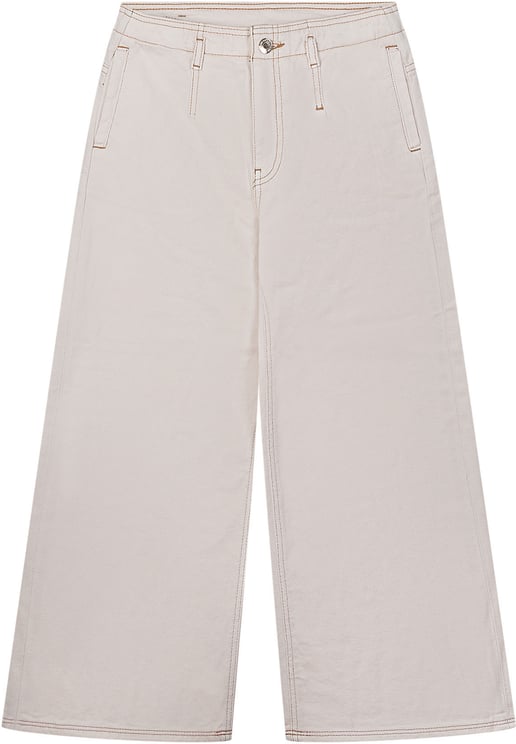 Guess Pantaloni Wide Leg in Denim Rigido