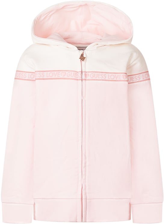 Guess Felpa con Cappuccio e Zip Frontale