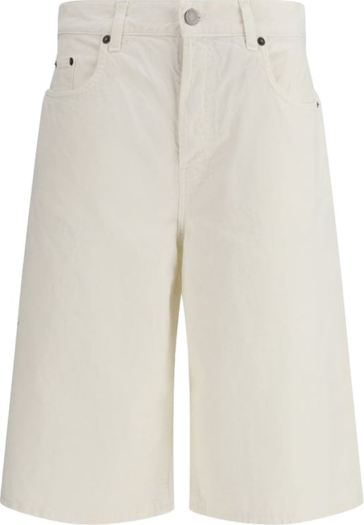 Haikure Haikure White Cotton Bermuda Shorts