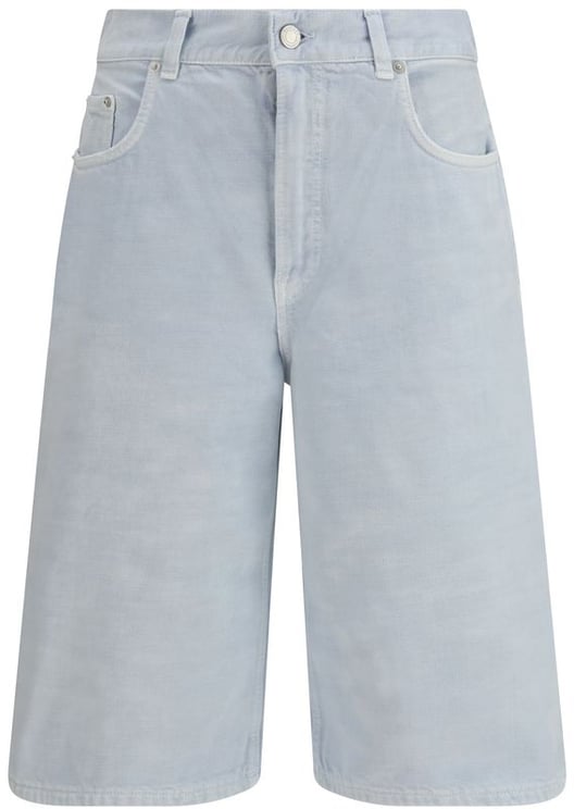 Haikure Haikure Blue Cotton Bermuda Shorts