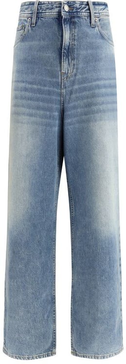 Haikure Haikure Blue Cotton Relaxed Fit Jeans