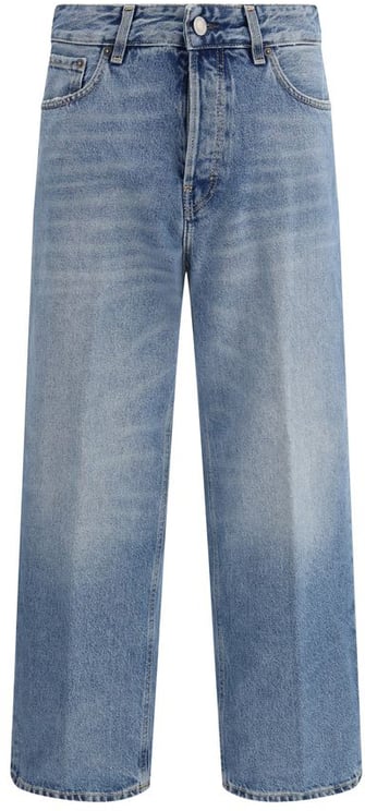Haikure Haikure Blue Cotton Boyfriend Jeans