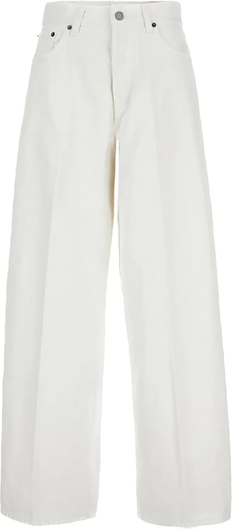 Haikure Boyfriend Fit Off-White Jeans with Soft Waistband
