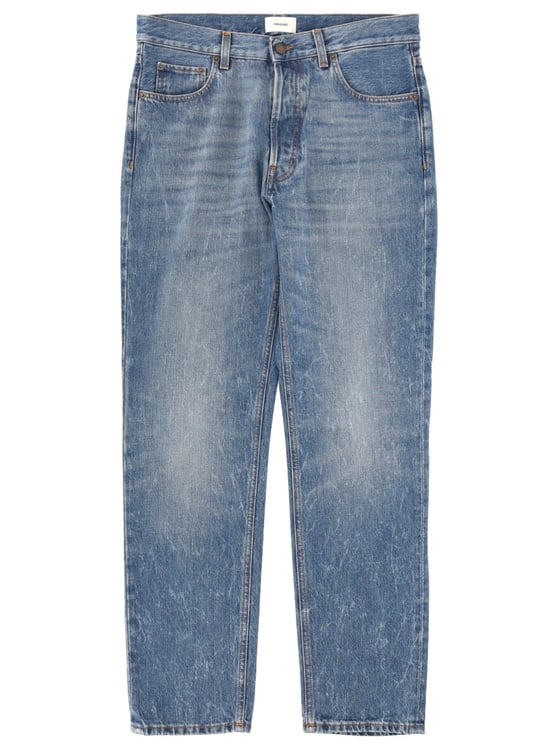 Haikure Medium Blue Faded Tokyo Cotton Jeans