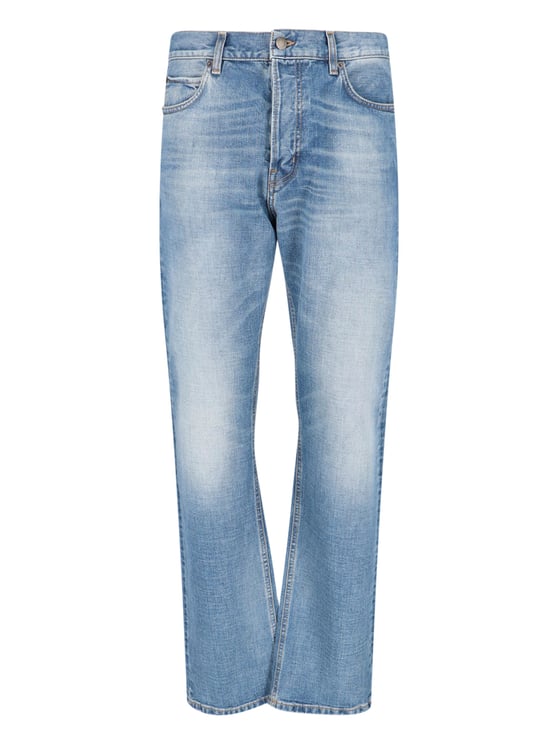 Haikure Blue Blake Mid-Rise Straight Denim Jeans