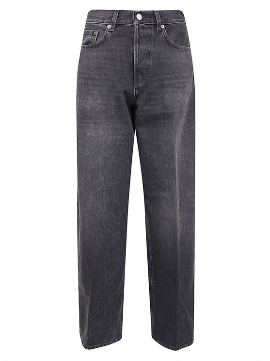 Haikure Mid-Rise Black Wash Cotton Denim Jeans
