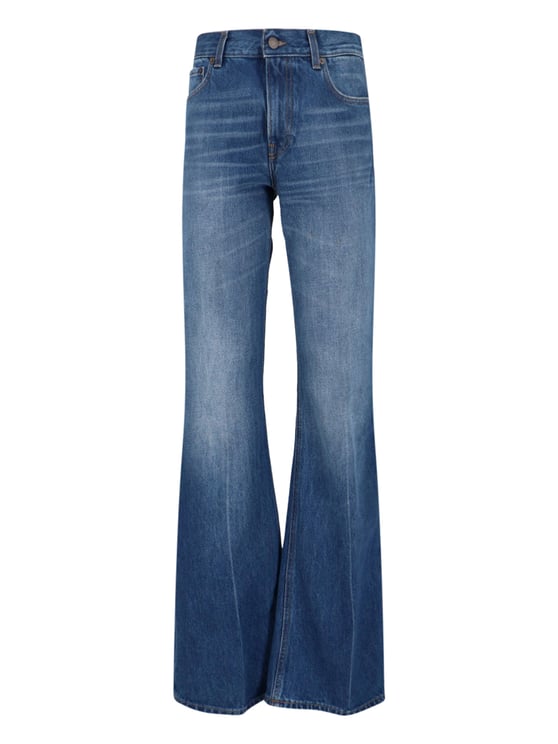 Haikure High-Waisted Flared Jeans With Retro-Inspired Design