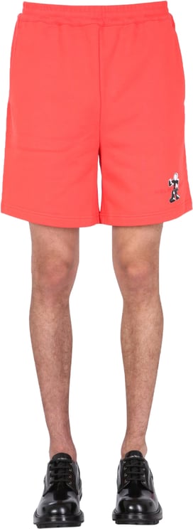 Helmut Lang Figure Cotton Bermuda Shorts