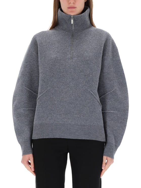 Helmut Lang Apex High Zippered Collar Sweater