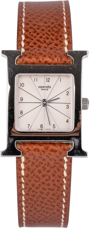 Hermès Hermès Silver Tone Heure H HH.1.210 Women Watch