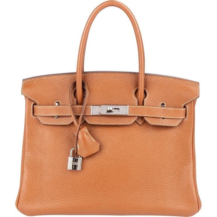 Hermès Hermès Brun Togo Leather Birkin 30 Handbag