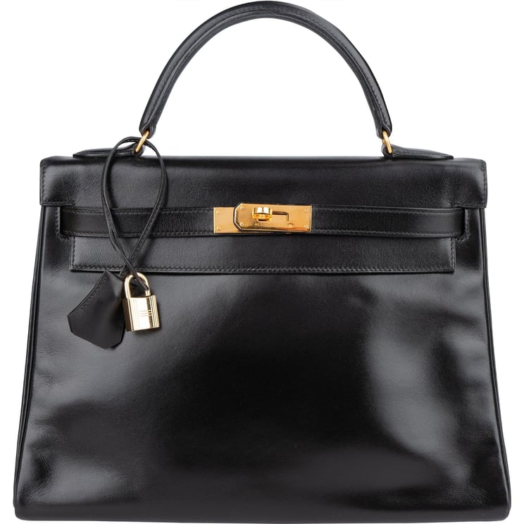 Hermès Hermès Box Calf Kelly Sellier 32 Handbag