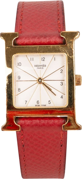 Hermès Hermès Gold Tone Heure H HH1.201 Women Watch