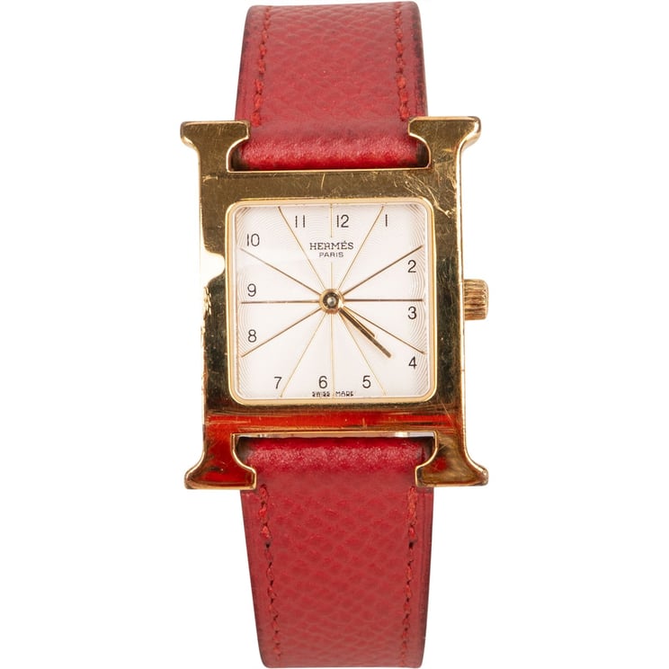 Hermès Hermès Gold Tone Heure H HH1.201 Women Watch