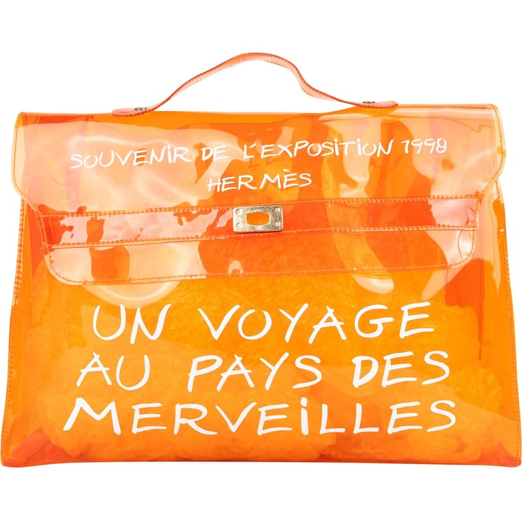 Hermès Hermès Vinyl Transparent Kelly Souvenir 1998 Handbag